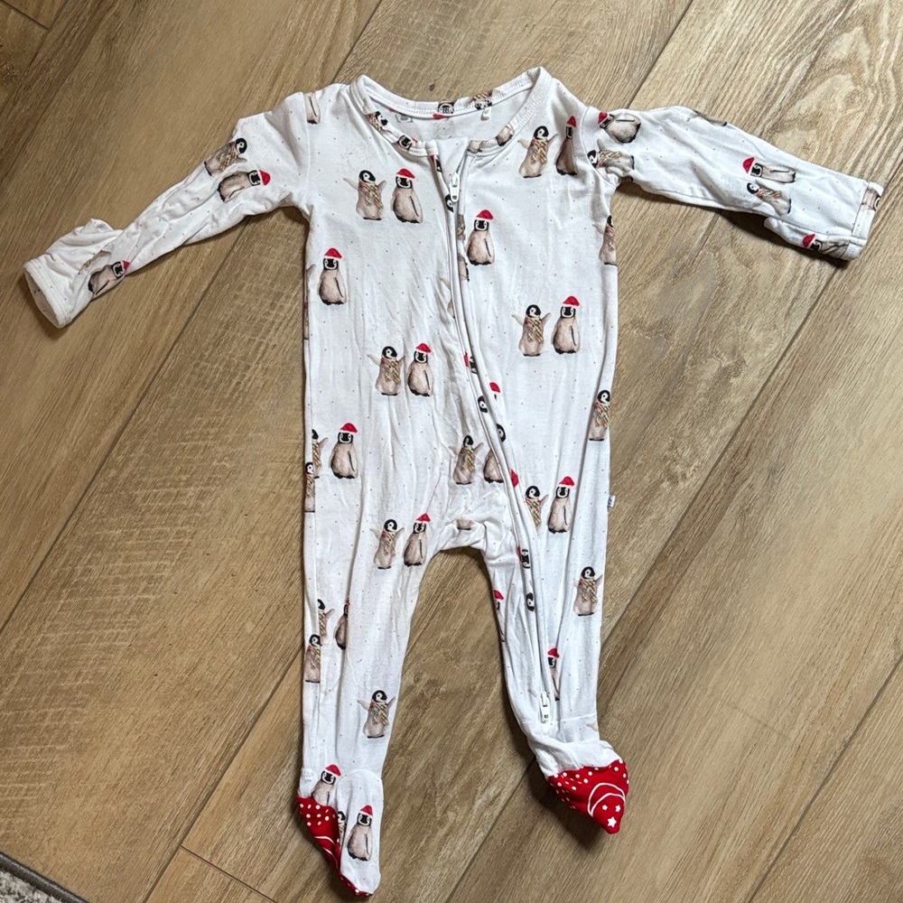 Adorable Penguin Print Kids One Piece